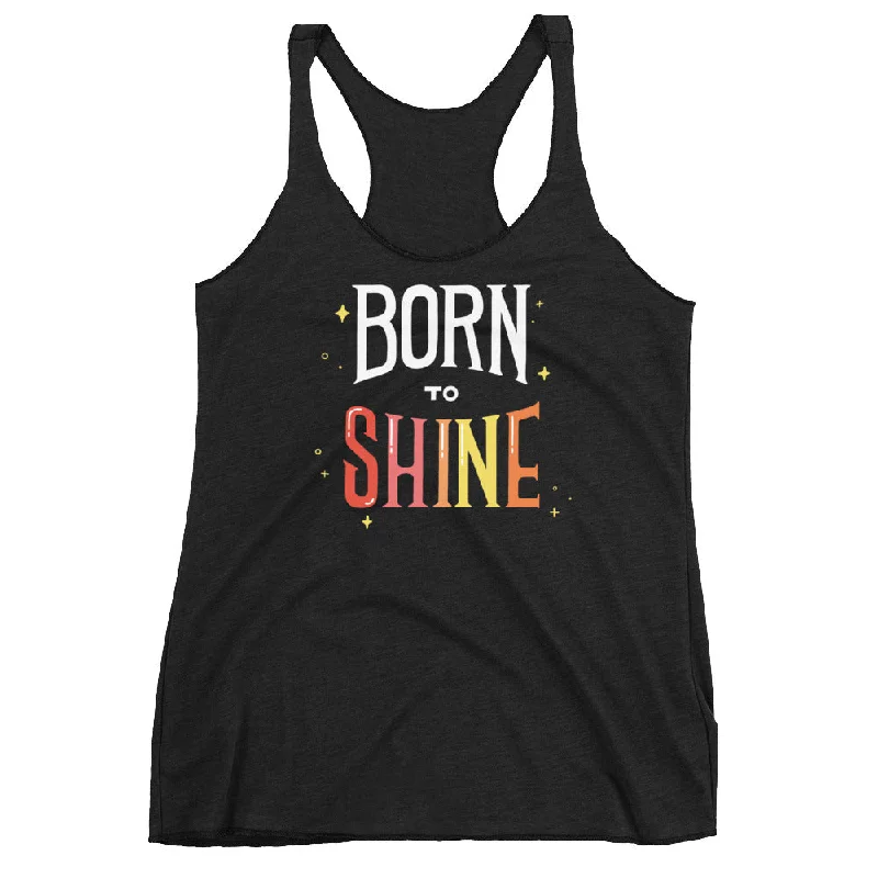 Born to Shine — Racerback Tank sequin tank top