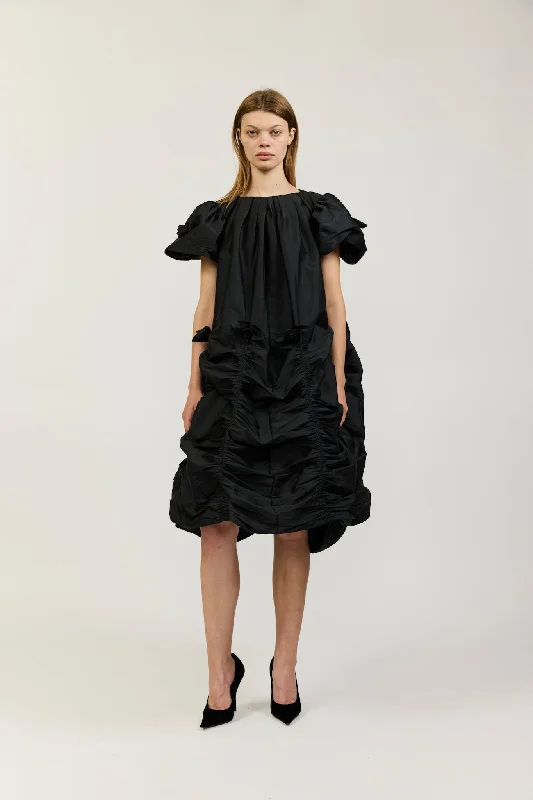 Rosie Dress in Black Taffeta Tunics Formal black