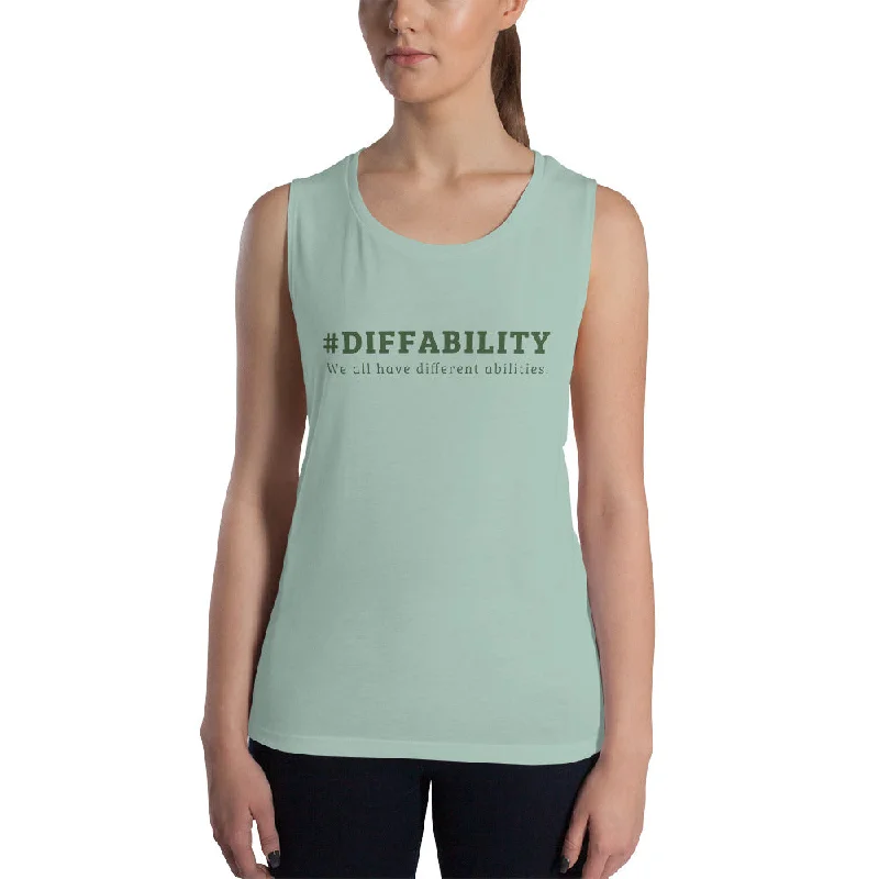 #Diffability — Muscle Tank gym tank top