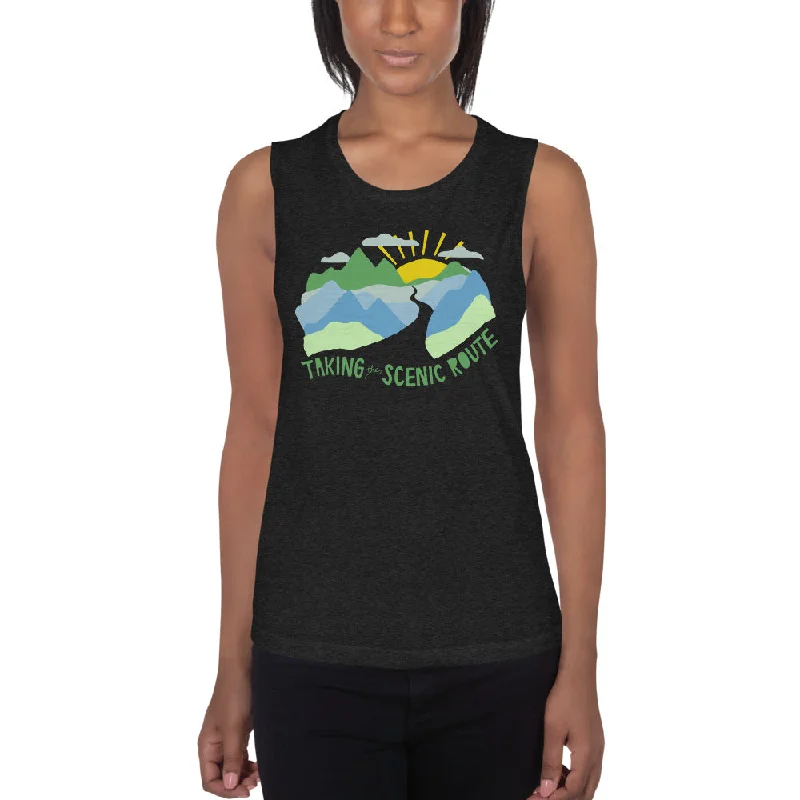 Taking The Scenic Route — Muscle Tank layering tank top