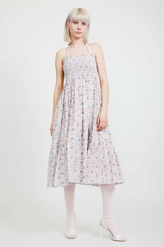 Laura Ashley x BATSHEVA Gwen Dress in Duxford Pines Tunics Velvet soft