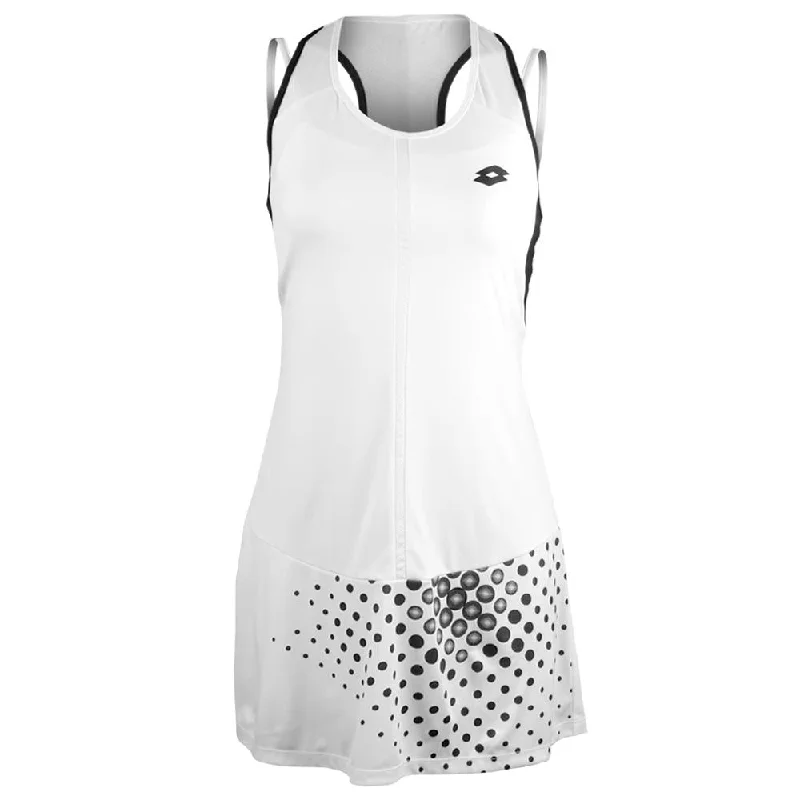 Lotto Women's Top IV Dress - Bright White/All Black Tunics Chic elegant