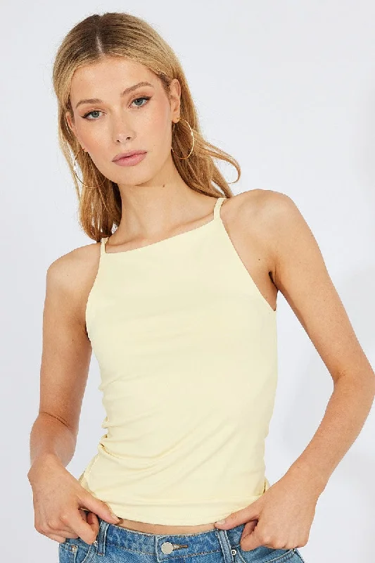 Yellow Supersoft Tank Top gold tank top