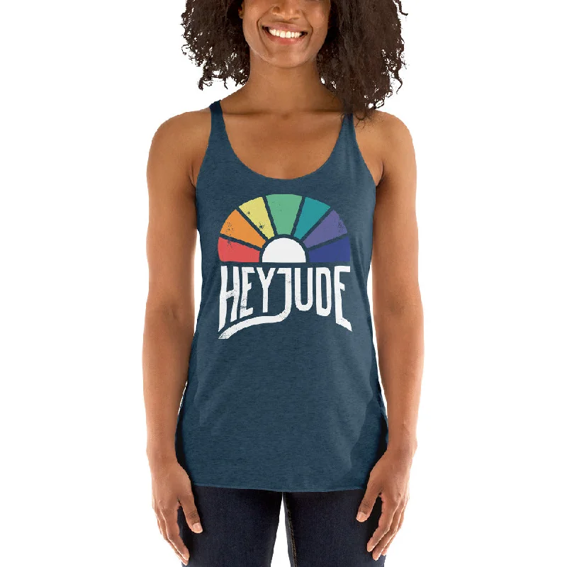 Hey Jude — Women's Racerback Tank print tank top