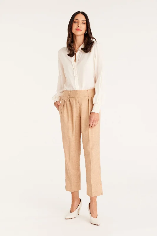 Clement Pant - Camel Stylish Slim Trousers