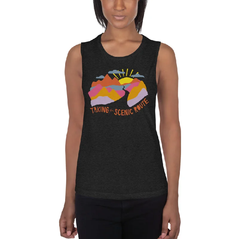 Taking The Scenic Route — Muscle Tank comfortable tank top