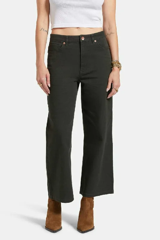 Margo Cropped 5-Pocket Pant - Washed Black Soft Stretch Leggings