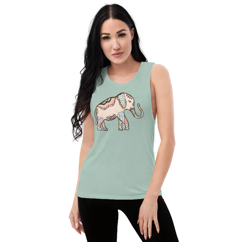 Elephant Luck — Muscle Tank layering tank top