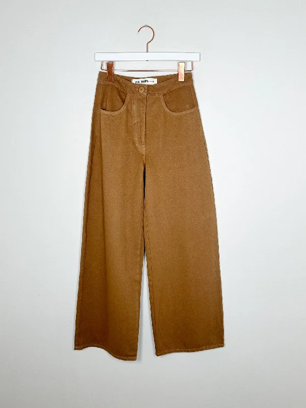 Zii Ropa - Renee Pant - Camel Formal Stretch Pants