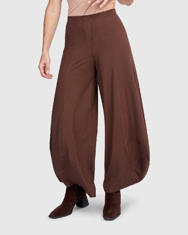 Essential Punto Pants, Umber Comfy Cargo Trousers