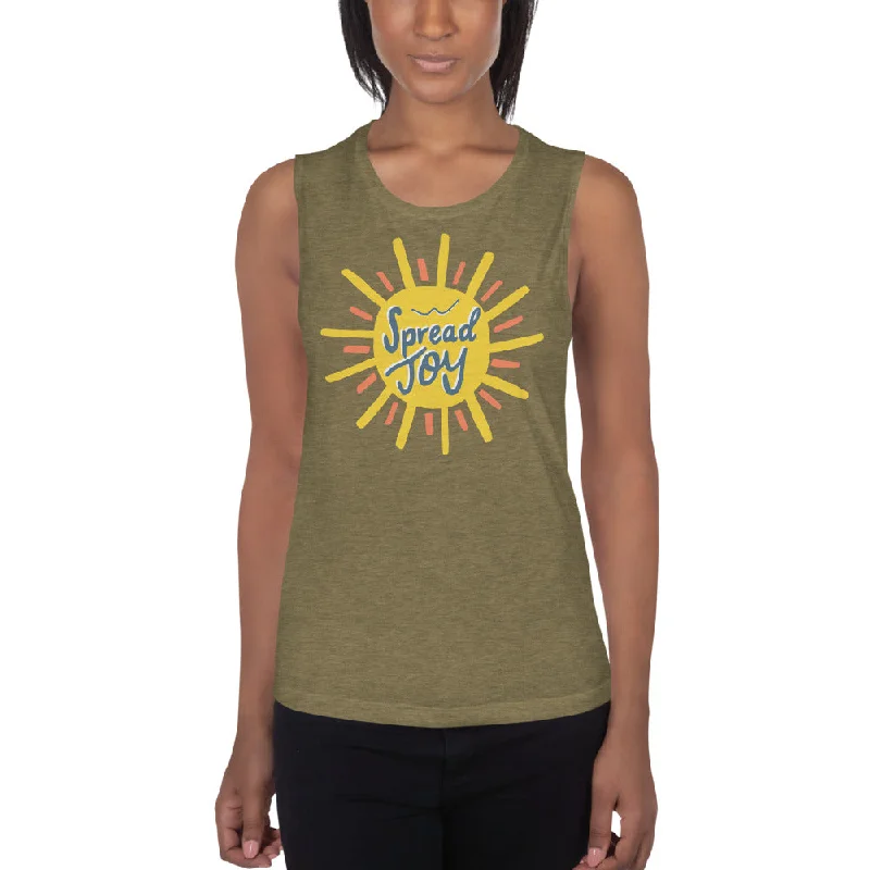 Spread Joy — Muscle Tank stylish tank top