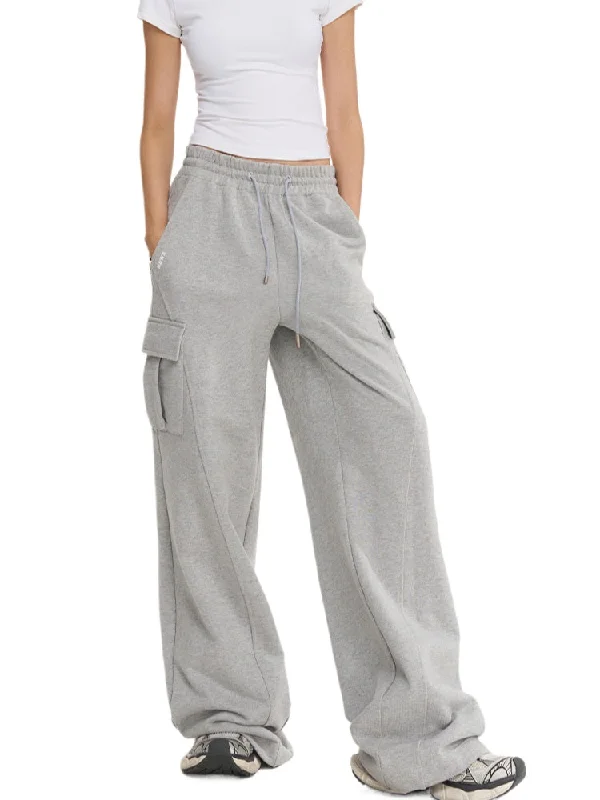 Glacier Gray Jogger Drawstring Pants Casual Drawstring Pants