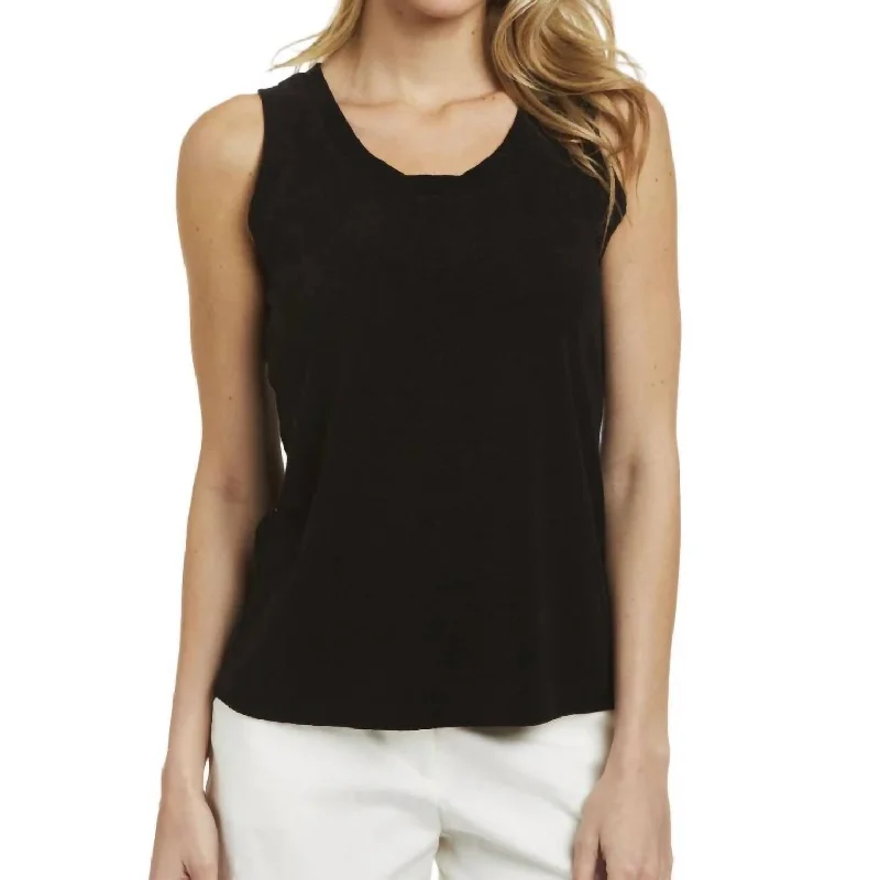 Elle Tank In Black vintage tank top