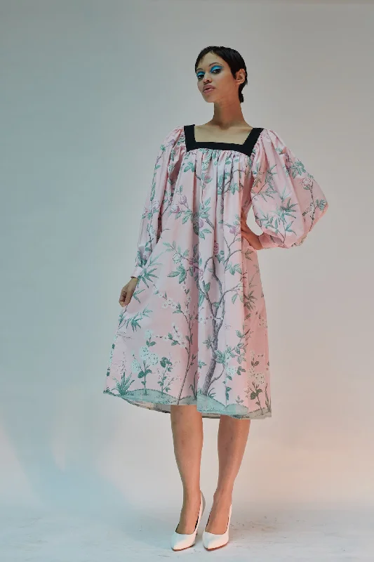 Laura Ashley x Batsheva Beaumaris Dress in La Englantine Mural Tunics Exclusive limited