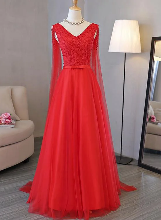 Red Formal Gowns, Red Party Dresses, Prom Dress Tunics Business professional