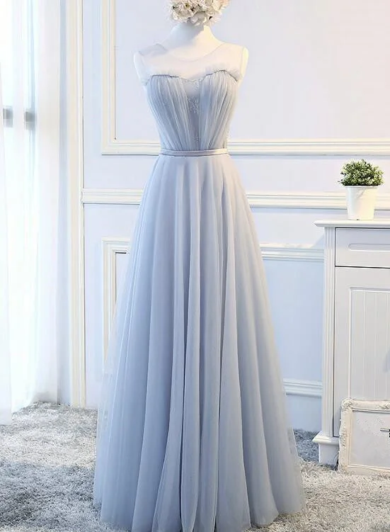 Pretty Tulle Lace-up Long Formal Dress, Lace Party Dress, Formal Gowns Tunics Velvet soft