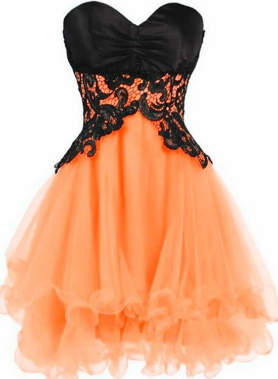 Short Tulle Sweetheart Short Prom Dress, Cute Party Dress, Lovely Party Dress Tunics Exclusive limited