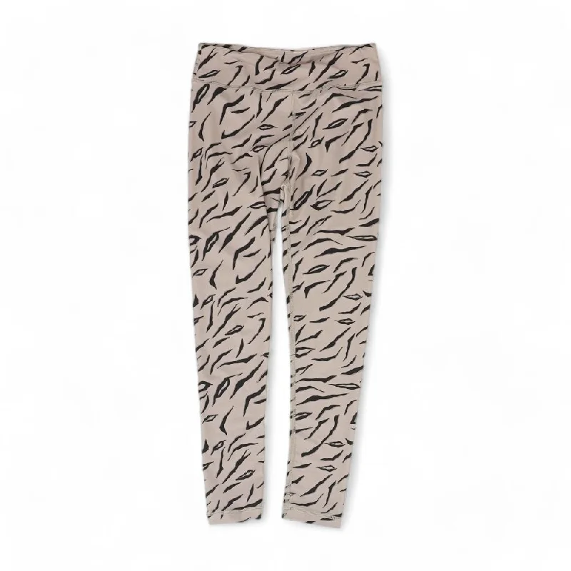 Beige Animal Print Leggings Cozy Workout Performance Leggings