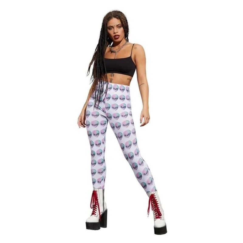 Fever Space Alien Leggings Stylish Yoga Leggings