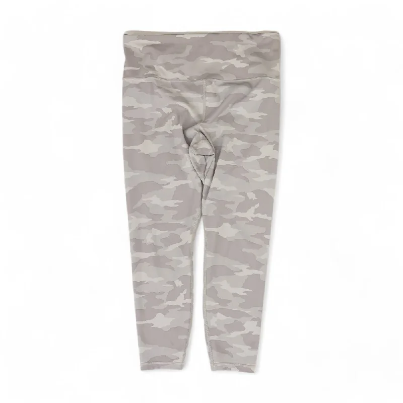 Gray Camo Leggings Fashionable Floral Active Leggings