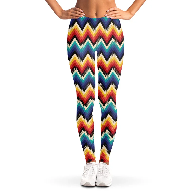 Native Tribal Inspired Pattern Print Women's Leggings Comfortable Printed Workout Leggings