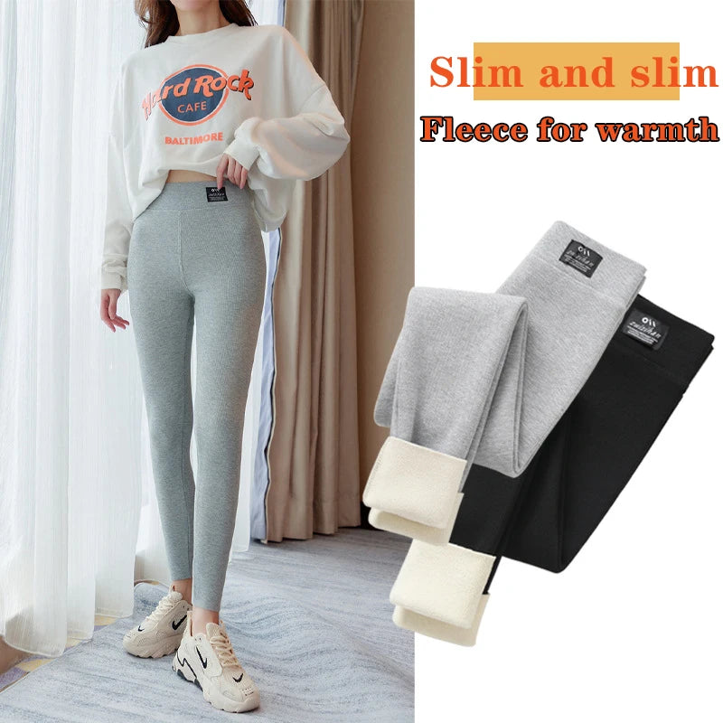 Winter Women Leggings Thin/thick Warm Pants Hight Waist Leggings Cozy Bootcut Leggings